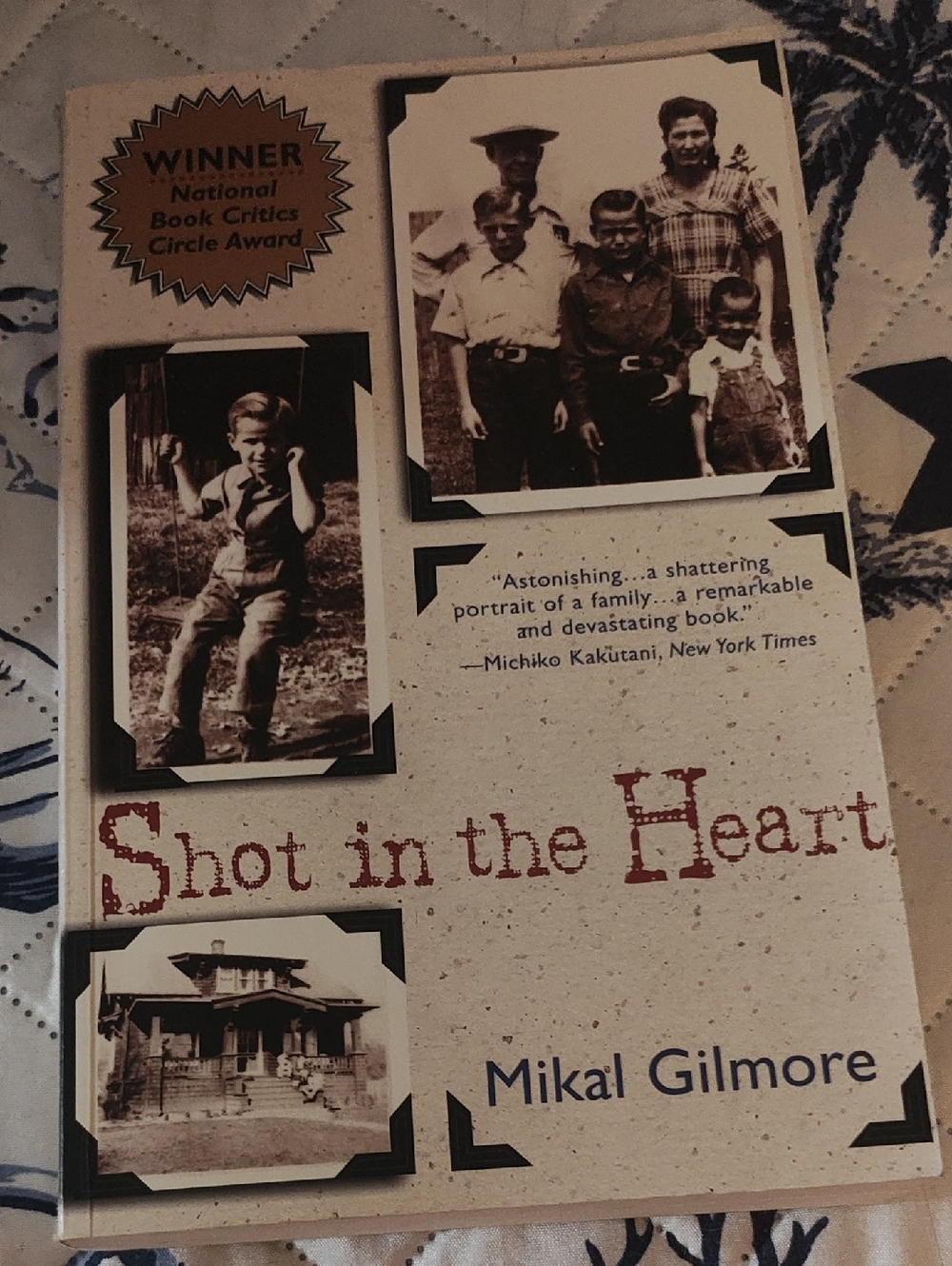 SPRING READING: SHOT IN THE HEART NOVEL